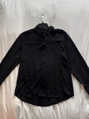 Men's MANLY Black Long-Sleeve Button-Down